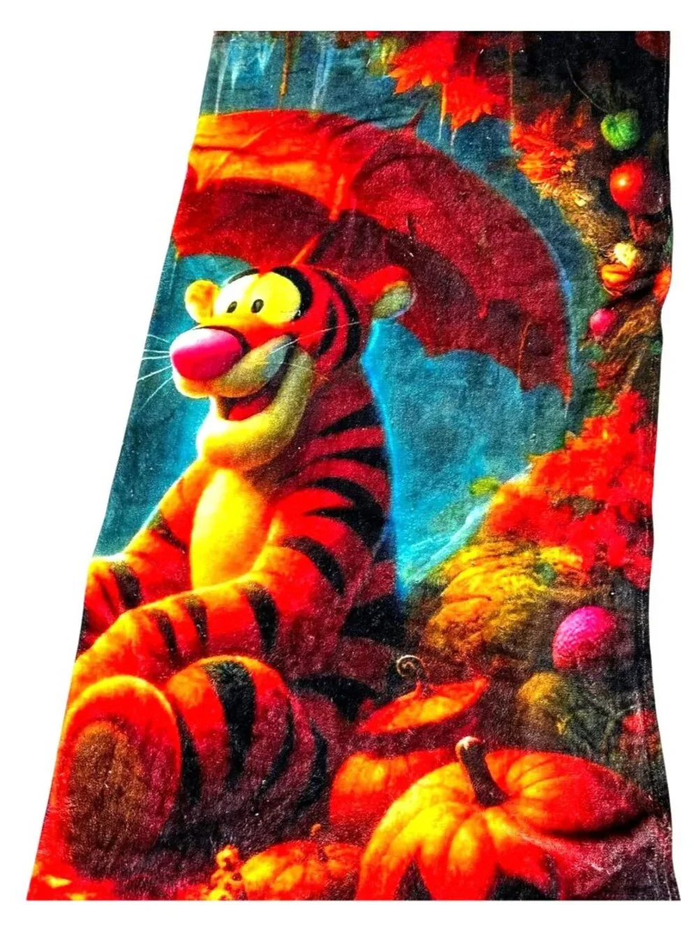 Amie J Tigger Blanket Throw Halloween Jack O Lantern Trick Treat Fall Jazz Blues